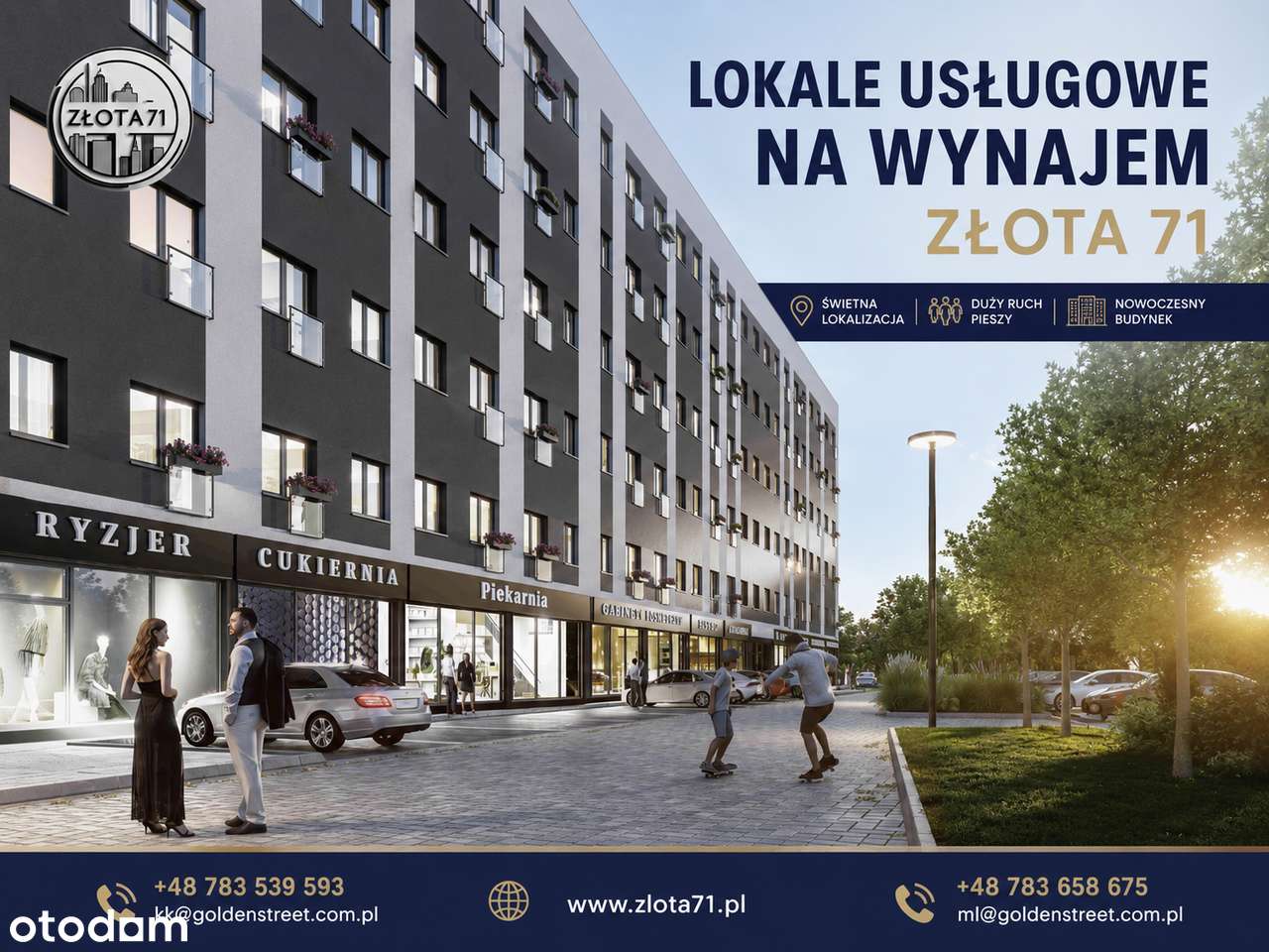 Lokale usługowe do wynajęcia | Złota 71 | Kalisz
