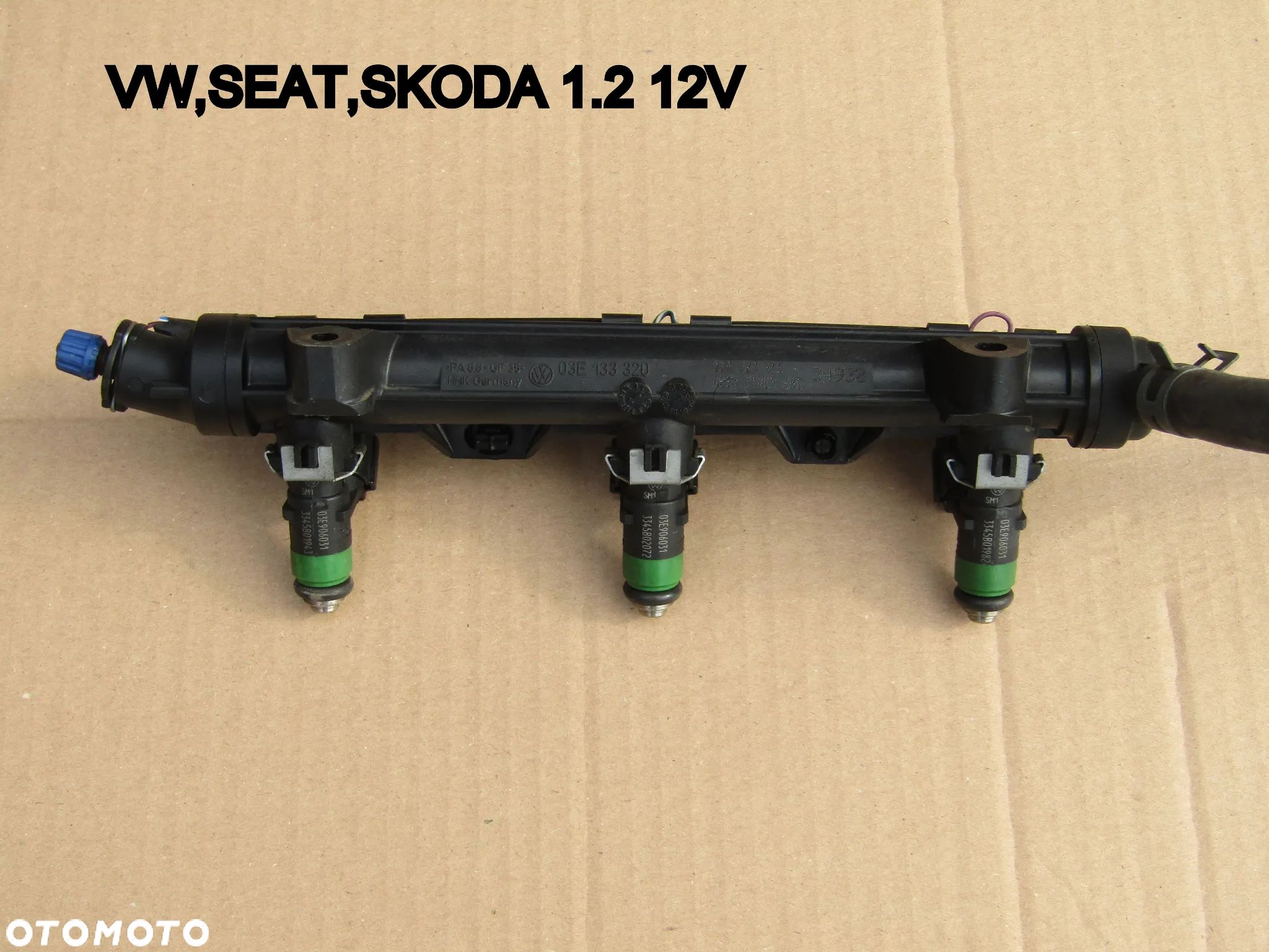 LISTWA WTRYSKOWA,WTRYSKI VW ,SKODA ,SEAT 1.2 12V 03E133320 - 1