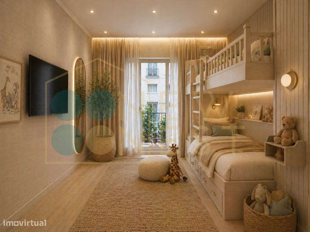 Apartamento T3 com Vista Rio - Arrecadação e Parqueamento - Espaço,...-4