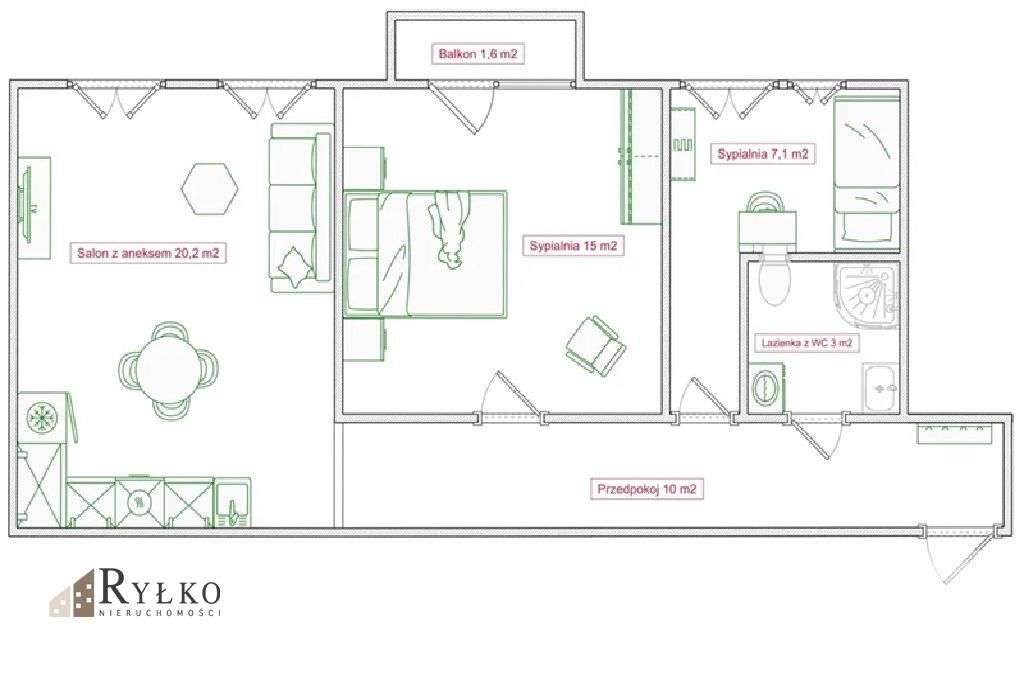 3 pokoje | 54 m² | po generalnym remoncie, centrum-6