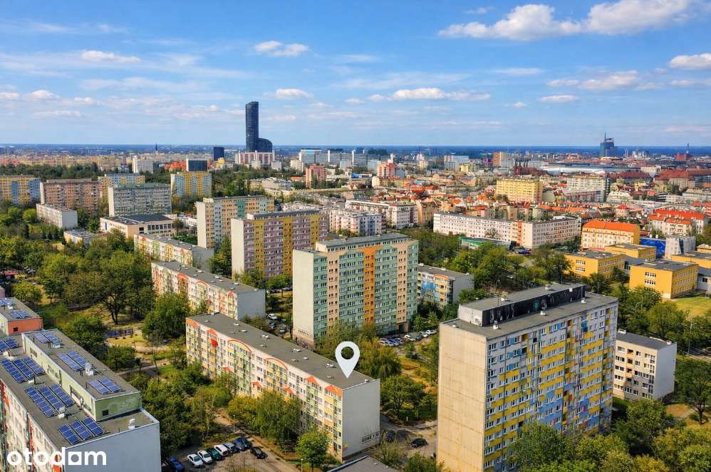 3-pokojowe mieszkanie 52 m² osobną kuchnią, Krzyki, Huby-9