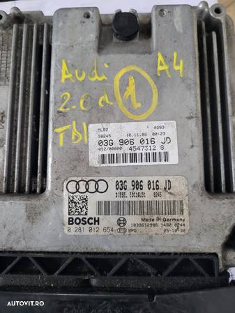 Calculator motor ECU Audi A4 (8EC, B7) [Fabr 2004-2008] 03G906016JD 2.0 TDI BRE - 1