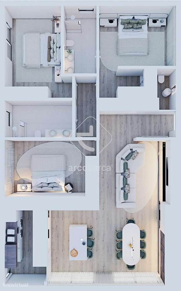 Apartamento T3  180m2 área util- Novo-Ponte da Barca!!-10
