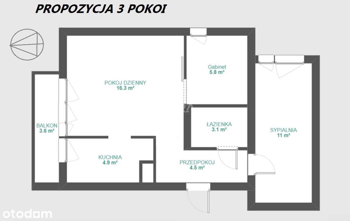 Po remoncie  2-3 pokojowe  przy Wum-19