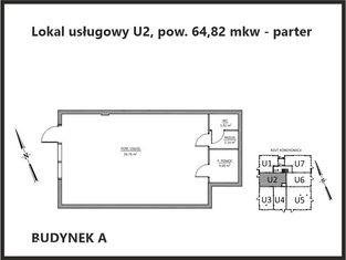Gotowy Lokal U2 | Witryny Parking | Wrocław Krzyki - Pełny obrazek: 2/8