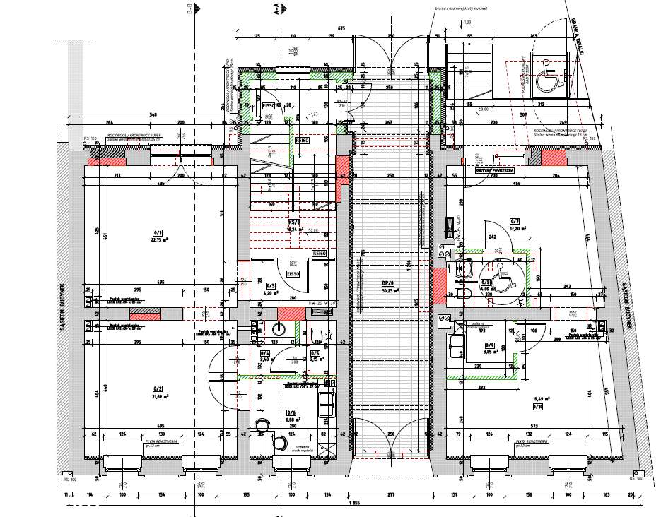 Kamienica 765 m2, działka 873 m2, stan surowy otwarty, stropy żelbeton-10