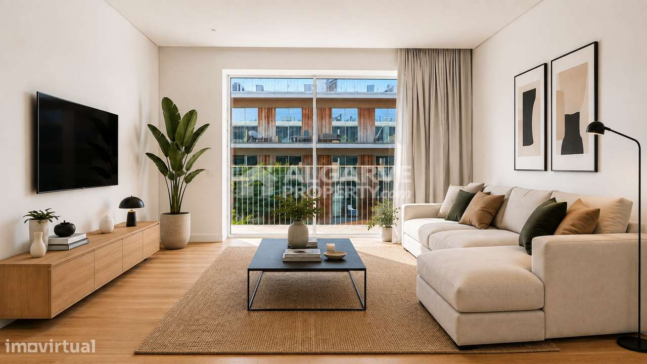 Luxuoso apartamento T2 novo em frente à Praia de Quarteira, Algarve-9