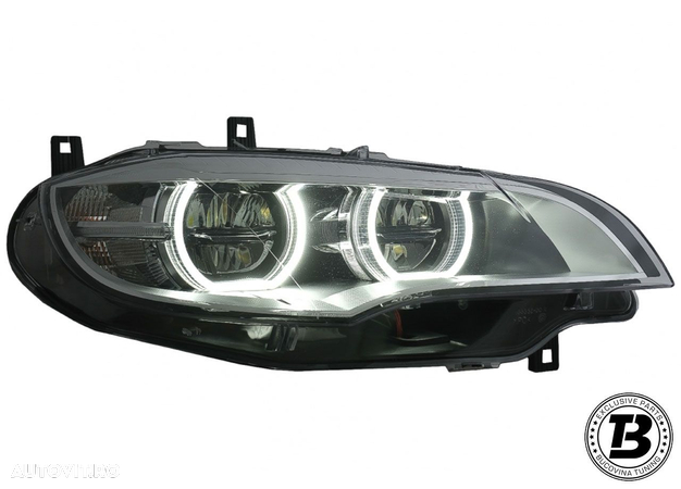 Faruri LED Angel Eyes 3D compatibile cu BMW X6 E71 - 2