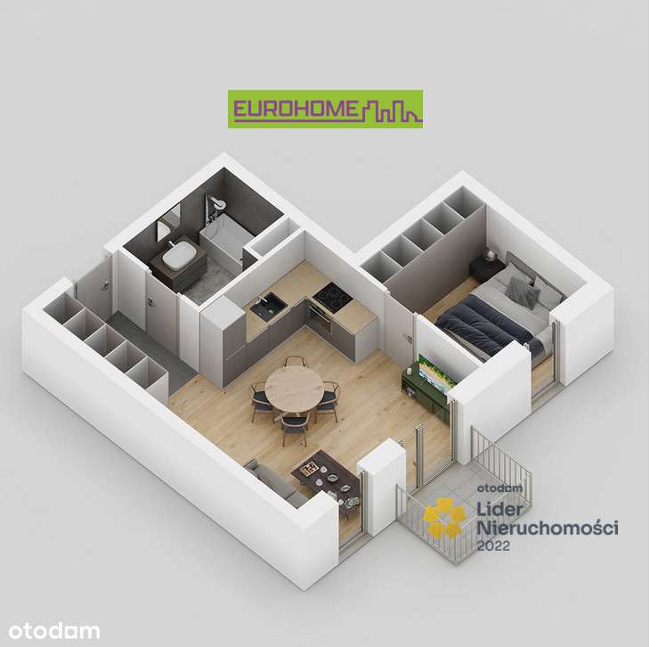 Nowe Mieszkanie | 39M2 | Balkon |Miejsce Postojowe - Pełny obrazek: 2/16