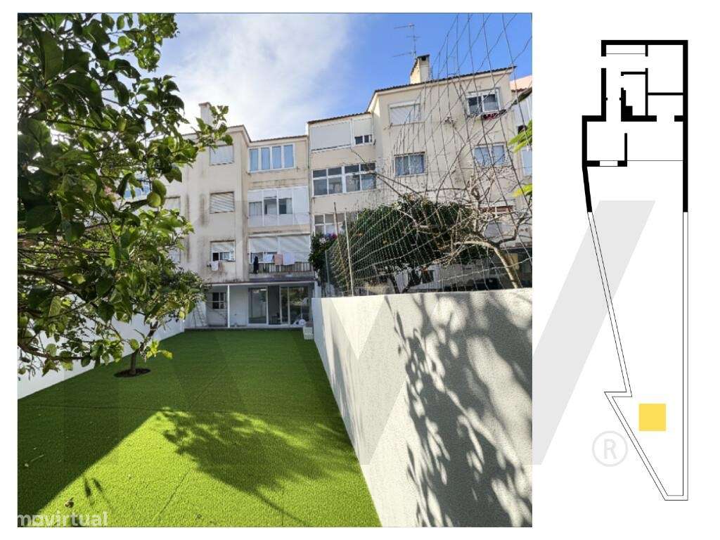 Apartamento T1 Renovado com Espaço Exterior Exclusivo na Damaia! 7 mi - Grande imagem: 2/26