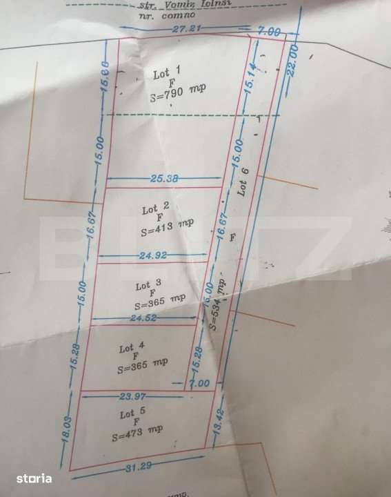 Teren intravilan de vanzare, 413 mp, Bistrita - Imagine principală: 2/2
