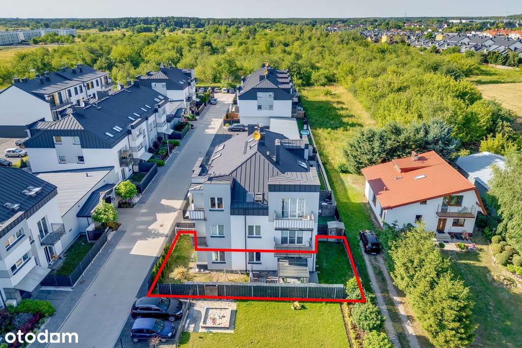 4 pok. 77m2, Ogród 140m2, Parking, Garaż - Marki