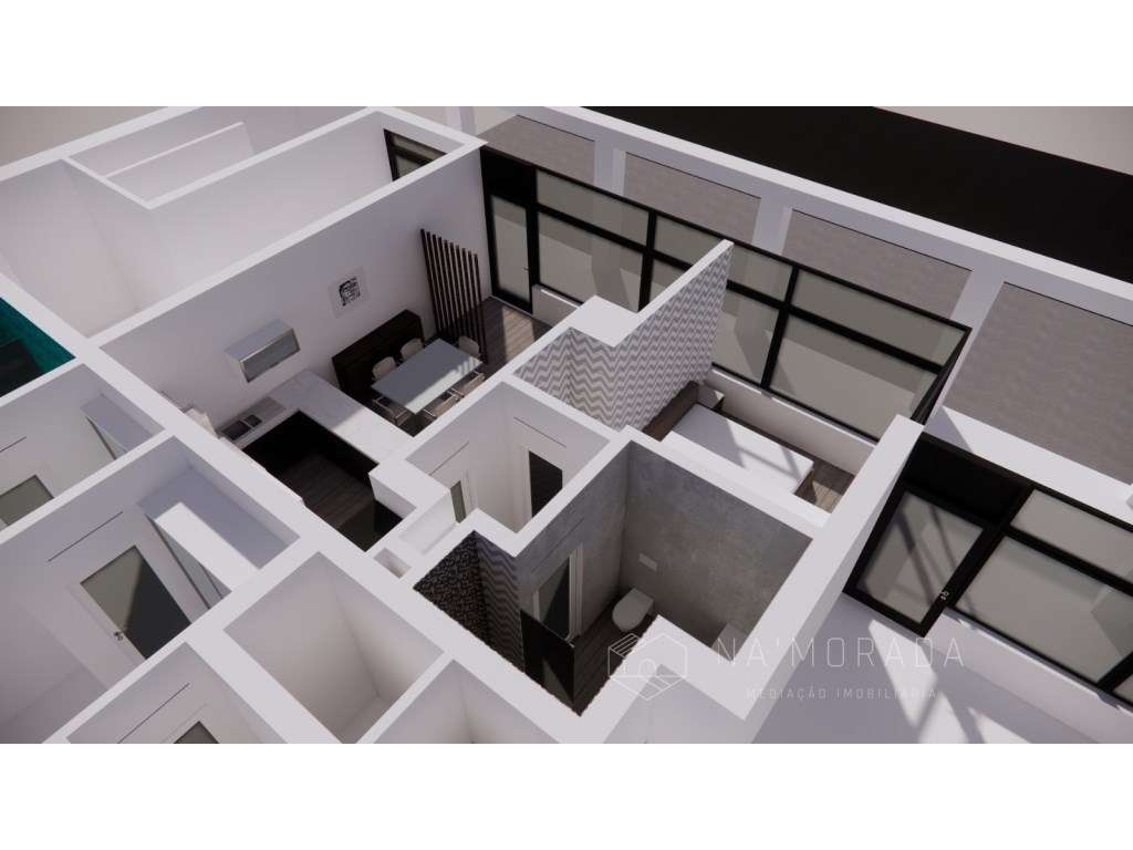 Loja convertível em dois apartamentos T1's, em Stª Mª de Lamas, Stª... - Grande imagem: 5/54