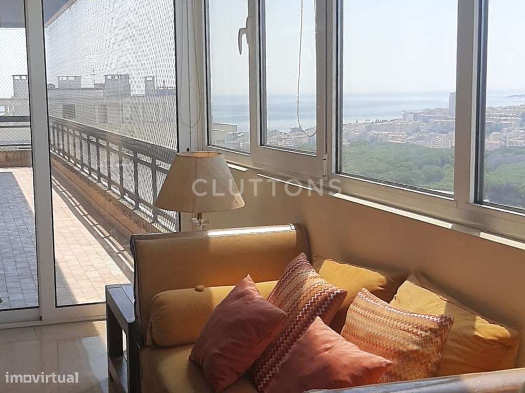 Viver com vista nas Torres do Restelo - Belém, Penthouse T4, varand...-7