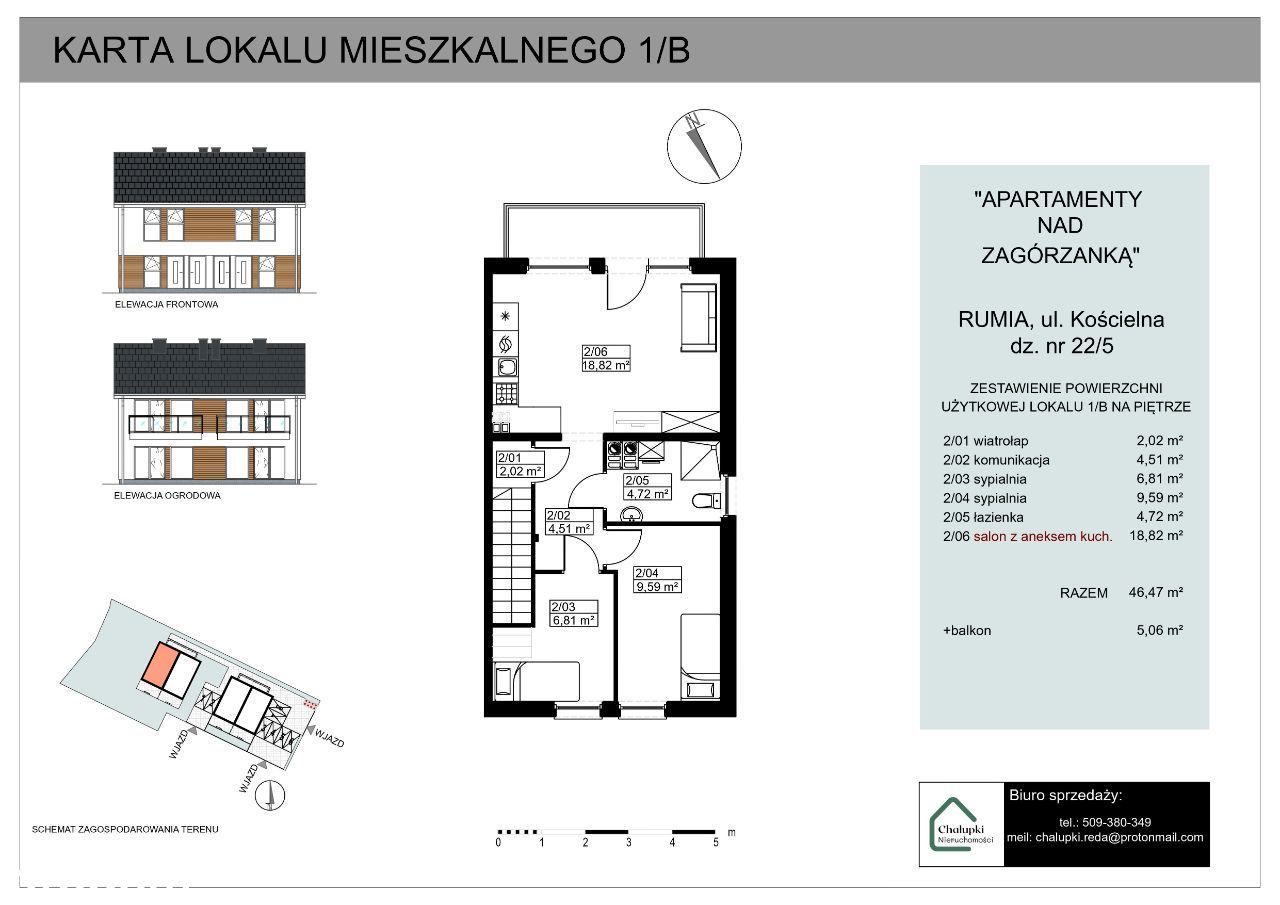 "Apartamenty nad Zagórzanką"/ lokal 1B + poddasze