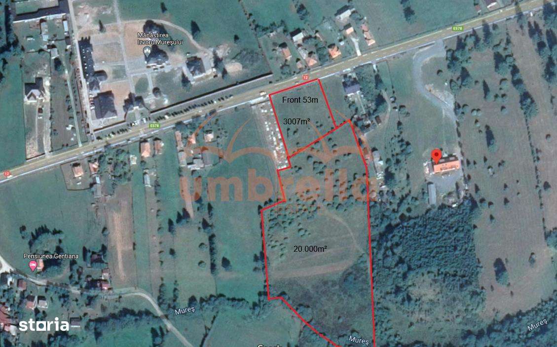 TEREN DE VANZARE 23.007m²15€ m²IN IZVORUL MURESULUI HARGHITA ! - Imagine principală: 3/5