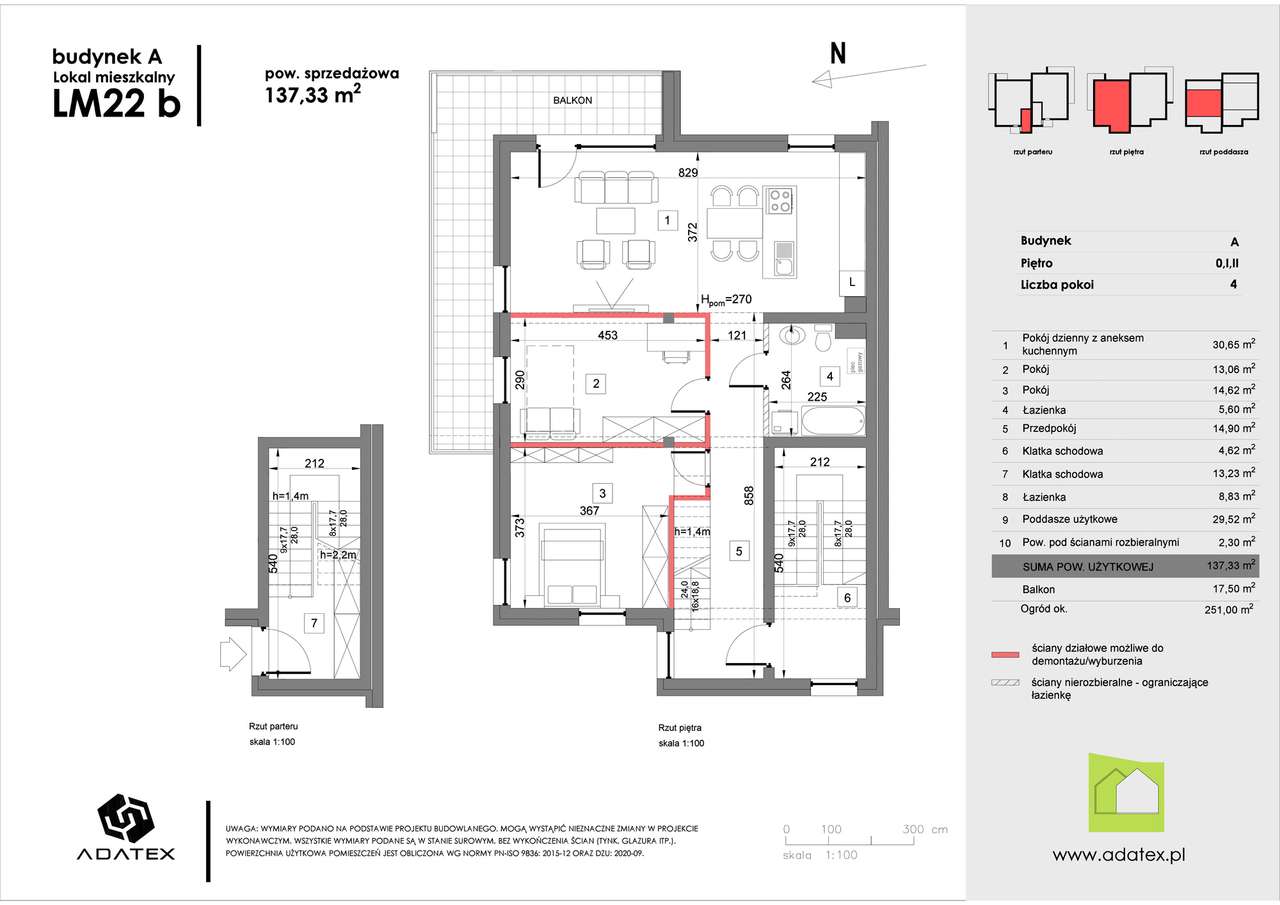 Zielona Podkowa | mieszkanie 4-pok. | 22b - Pełny obrazek: 4/23