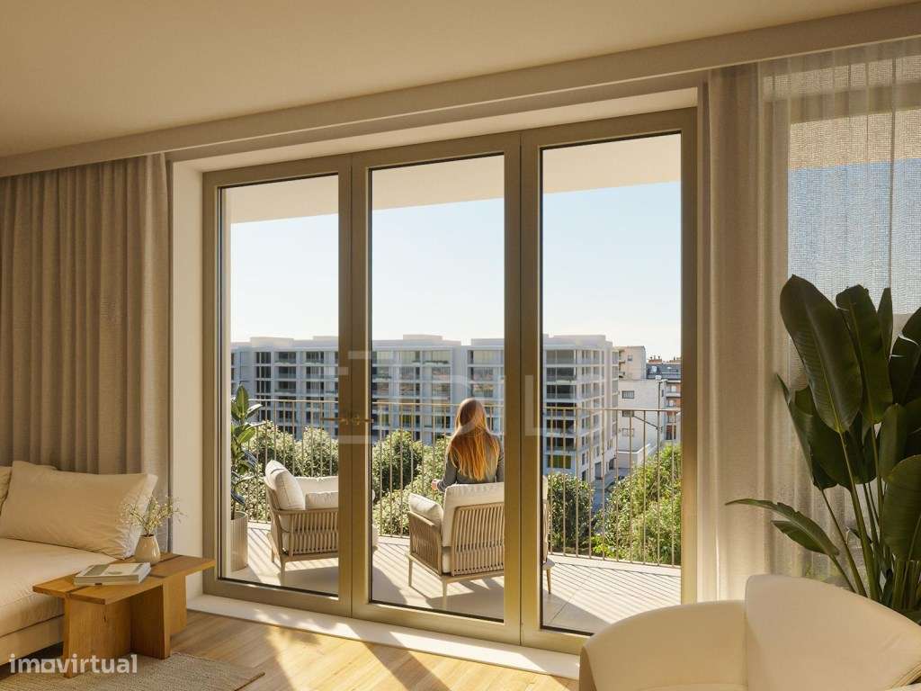 Apartamento T4 com varanda no novo empreendimento no campo Grande - Grande imagem: 2/74