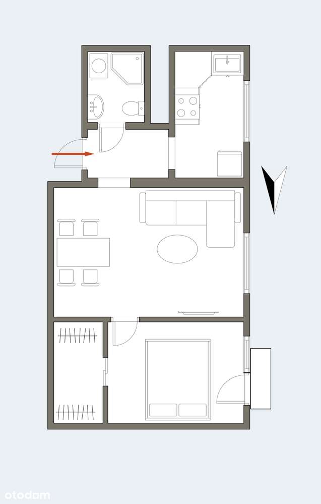 2 pokoje z balkonem  Szombierki !!!-12