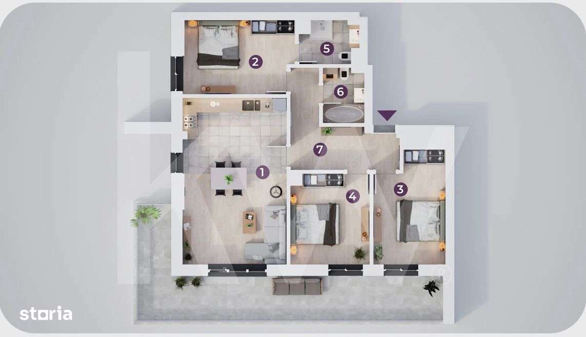 Apartament 4  camere-0