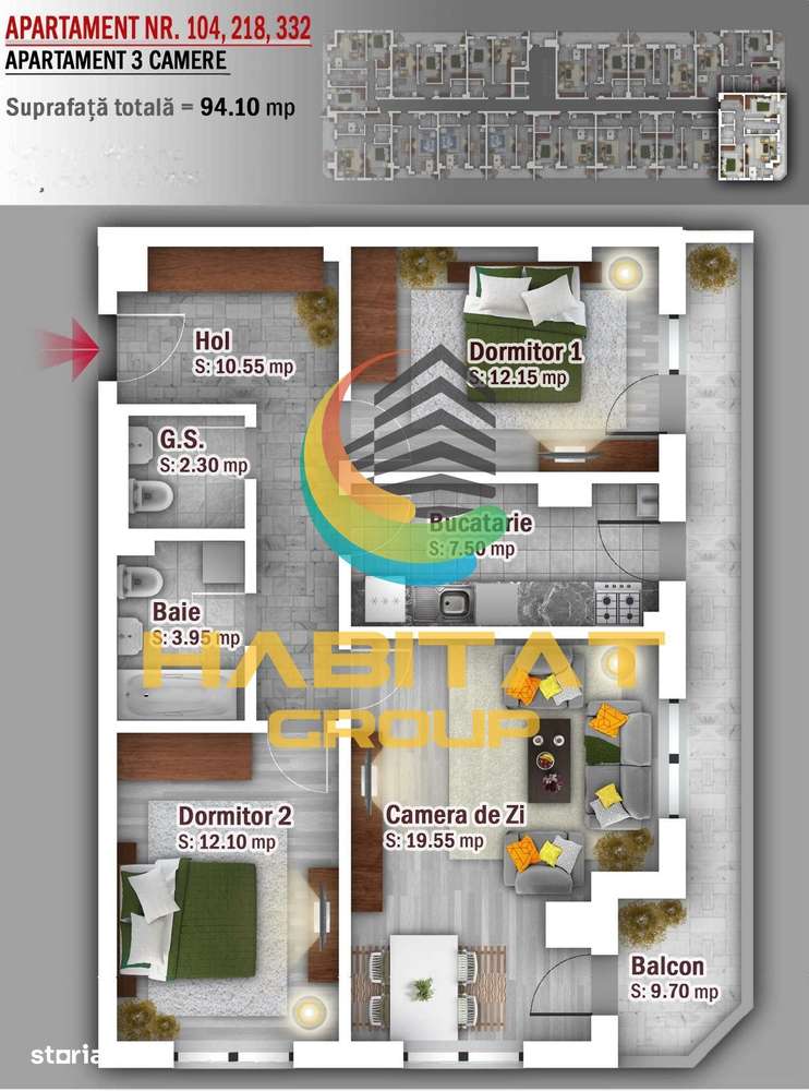 Titan 3 camere decomandat 72 mp ACTE GATA DE MUTARE - Imagine principală: 2/9