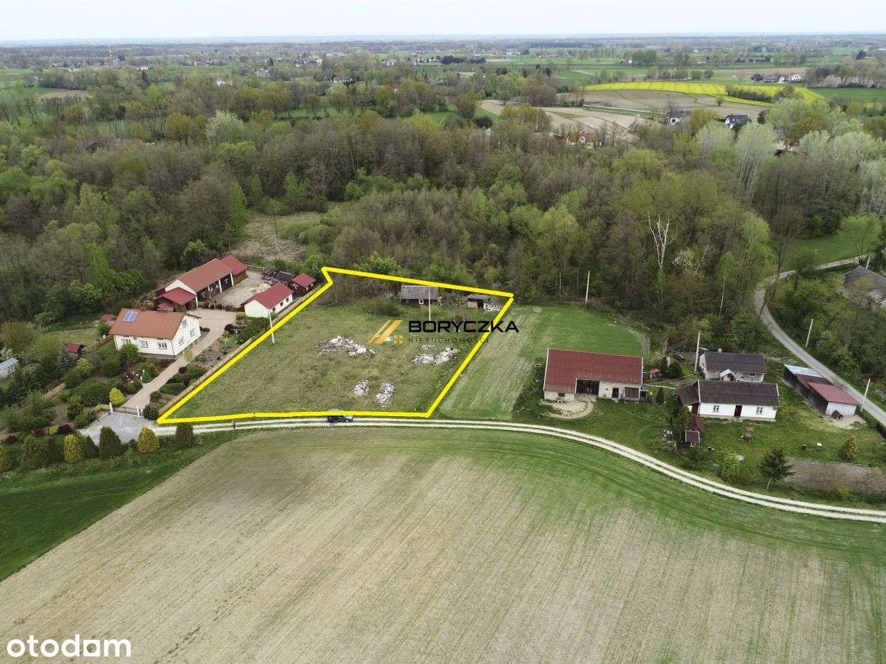 Działka nad potokiem- gm. Wadowice Górne