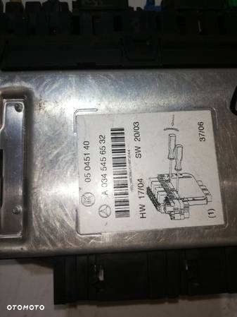 Bezpiecznik sterownik moduł SAM Mercedes Benz W220 3.2 CDI - 10