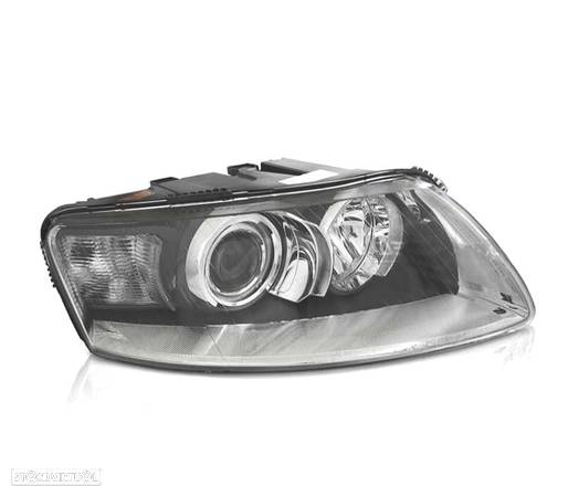 FAROL XENON DIREITO PARA AUDI A6 C6 04-08 CROMO - 1