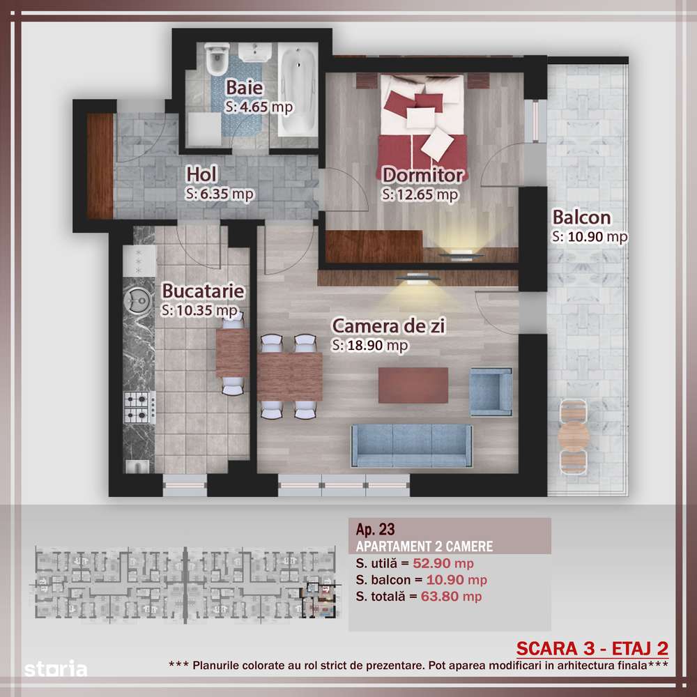 AP. 2CAM. COMPLEX DE 4 BLOCURI P+3 / PALLADY. COMISION 0%