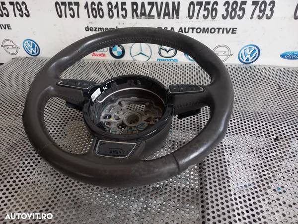 Volan Piele Maro Cu Comenzi Si Padele S Line Audi A6 4G C7 A8 D3 An 2011-2012-2013-2014-2015-2016-2017-2018-2019-2020-2021 - Dezmembrari Arad - 2