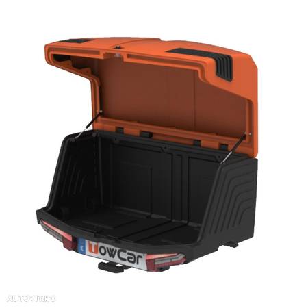 Cutie portbagaj pe carligul de remorcare Towbox V3 Sport Orange - 2