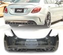 PARA-CHOQUE TRASEIRO PARA MERCEDES CLASSE C W205 4P 19- LOOK C63 PDC - 1