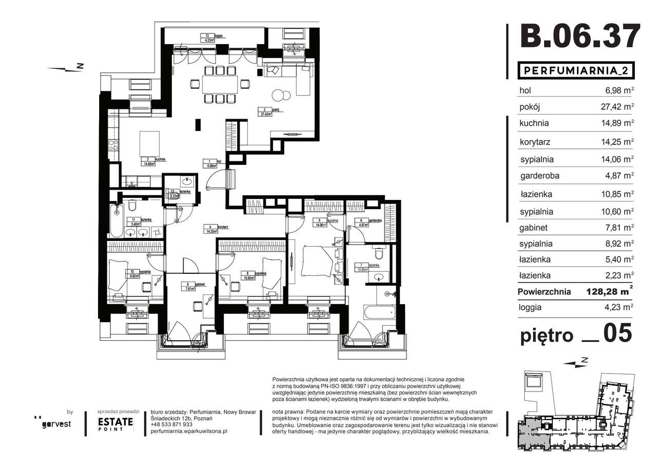 Perfumiarnia 2 | mieszkanie 128,28  m² | B.06.37 - Pełny obrazek: 2/7