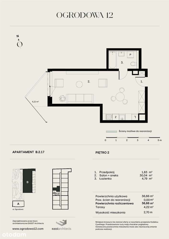 Ogrodowa 12 | apartament B/2/17 - Pełny obrazek: 2/11