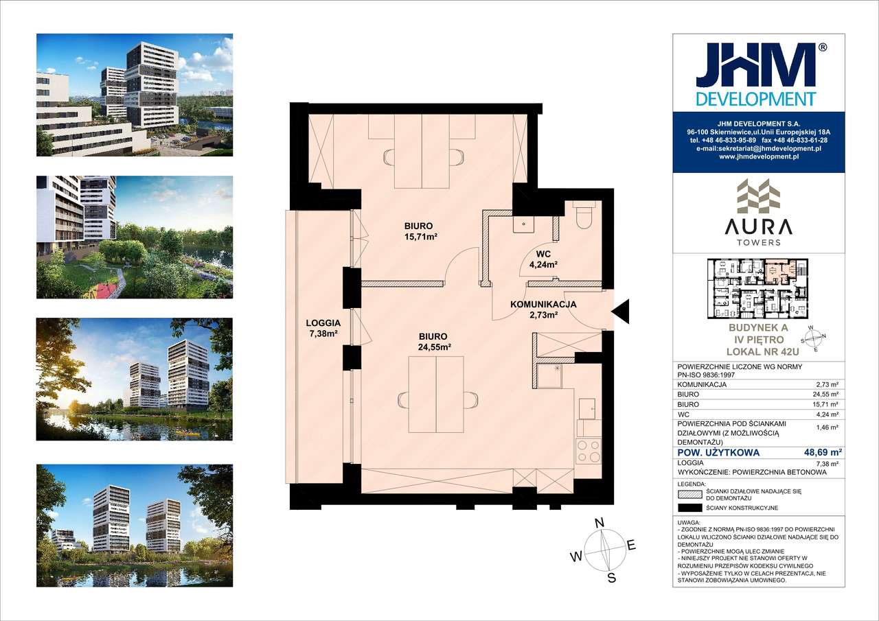 Aura Towers | mieszkanie A_4.42U - Pełny obrazek: 2/9