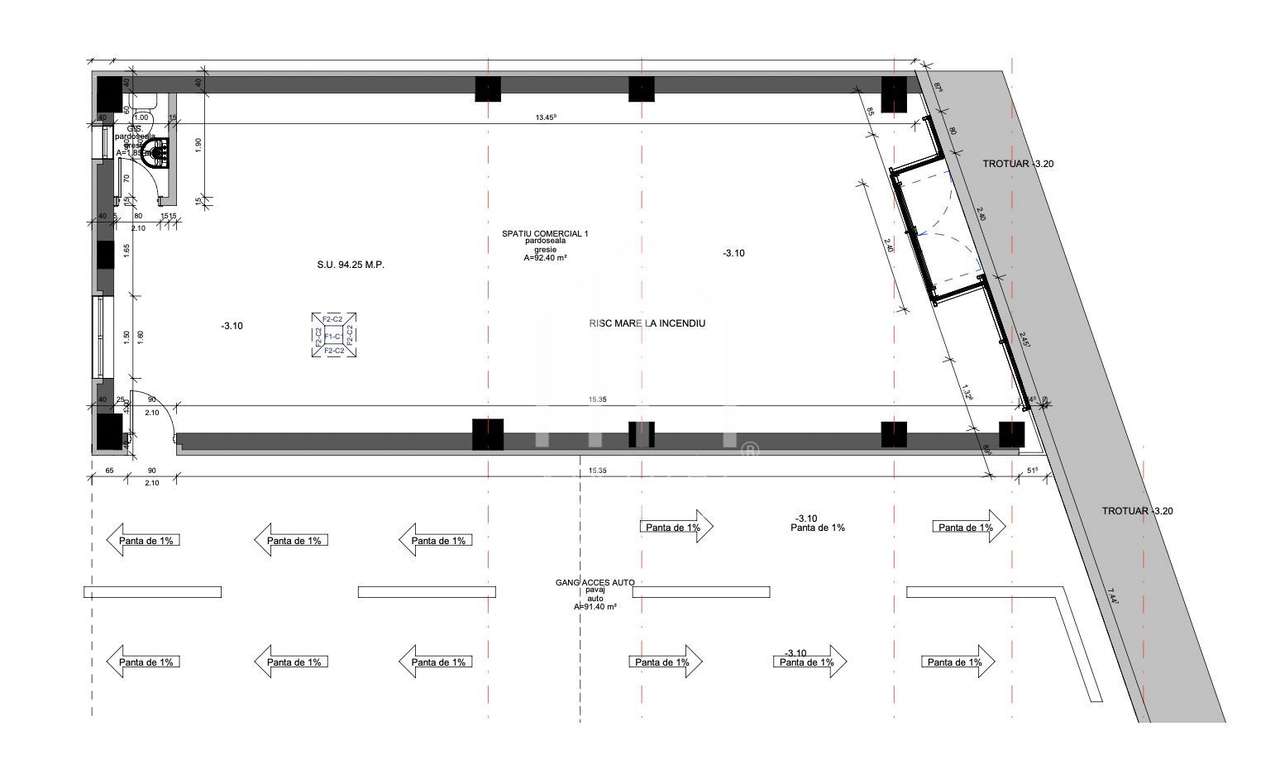 Spatiu comercial in suprafata de 94mp, vad stradal, zona Turnisor - Imagine principală: 4/13