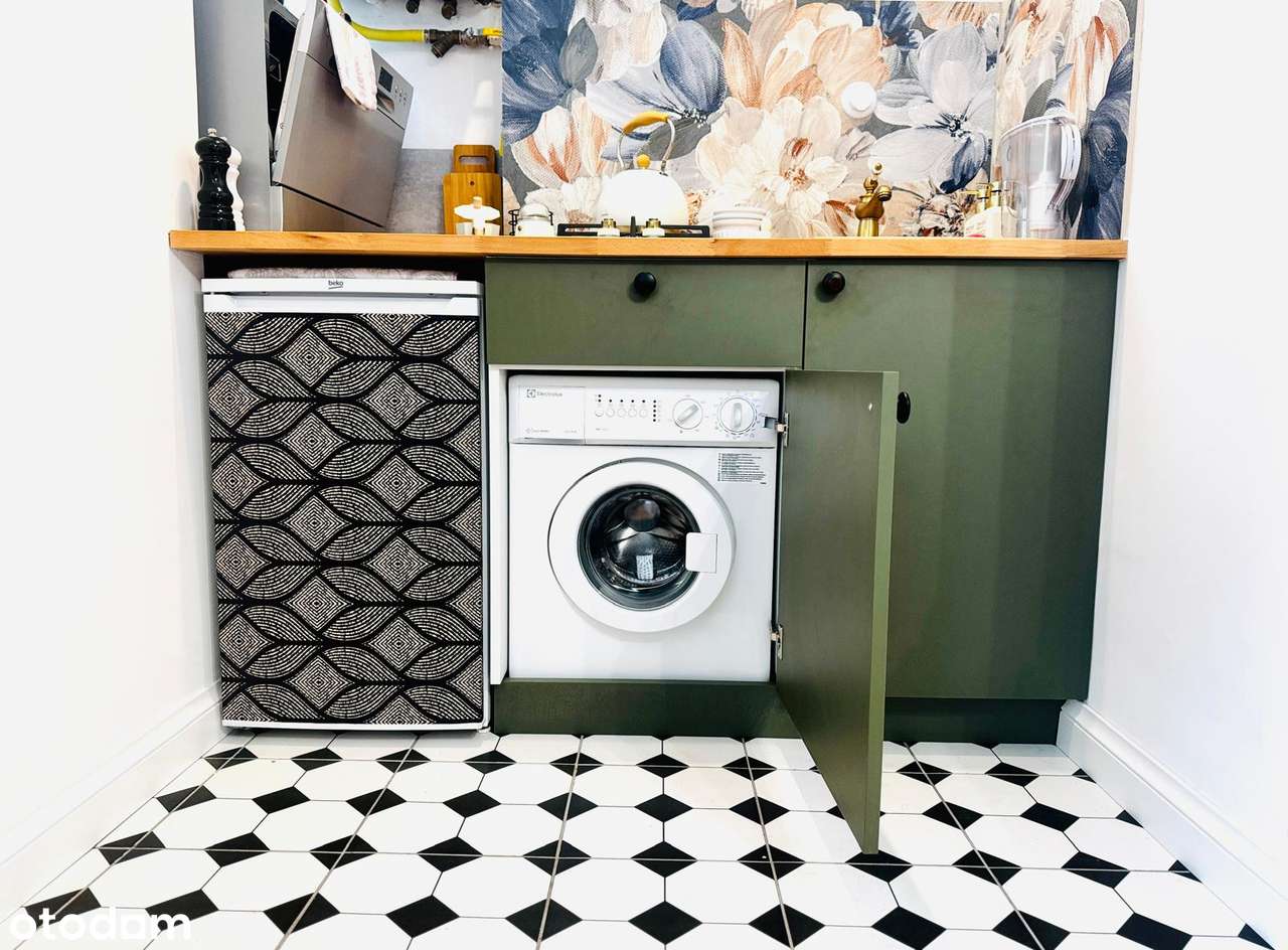 Kawalerka z 1936r. ul. Francuska, Saska Kępa, ogród, Booking-9