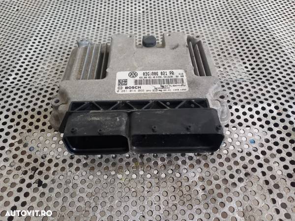 Calculator Motor ECU Vw Seat Skoda 2.0 tdi BMP BMM An 2005-2006-2007-2008-2009-2010 Cod 03G906021PR Passat Golf Jetta Caddy Touran Octavia Leon Altea - Dezmembrari Arad - 3