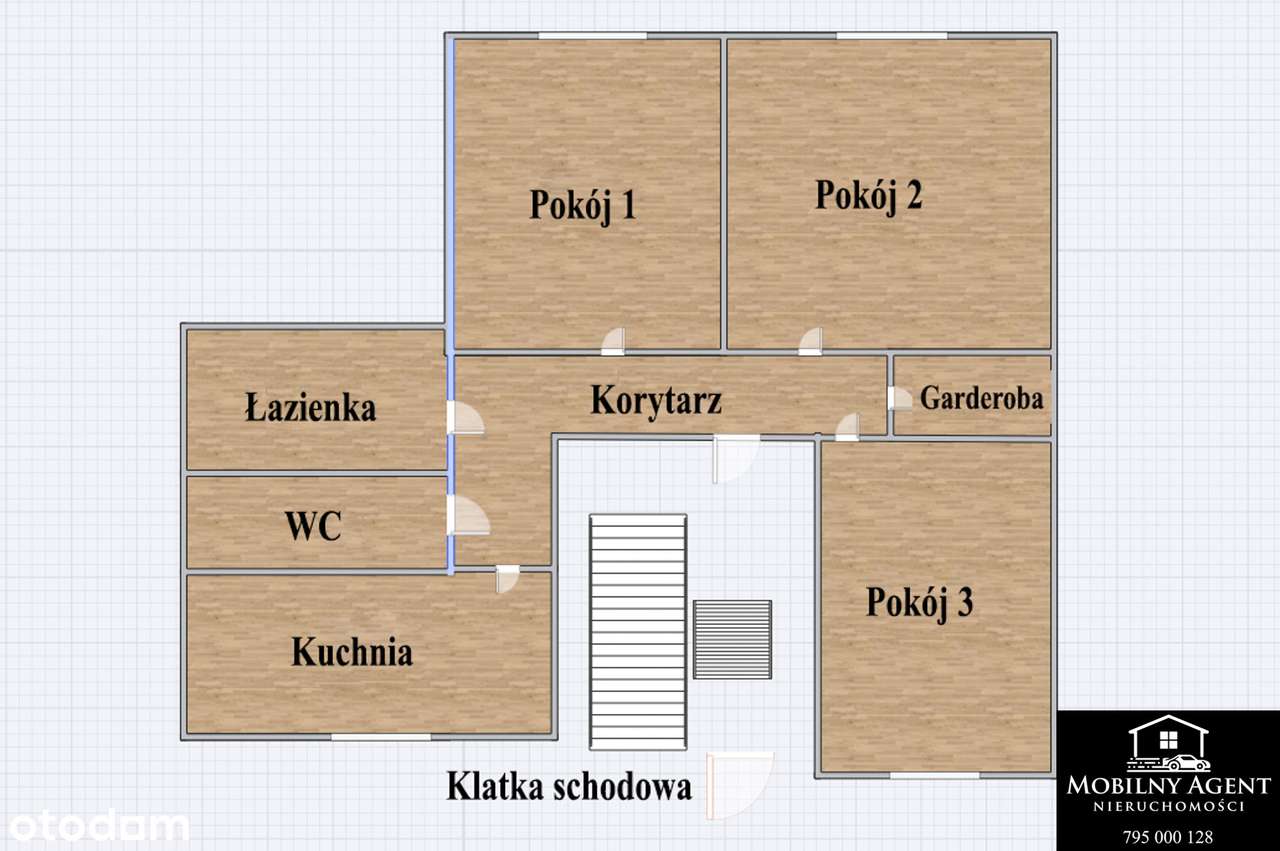 Piękne 3 pokojowe mieszkanie na Parterze w Centrum Żagania-8