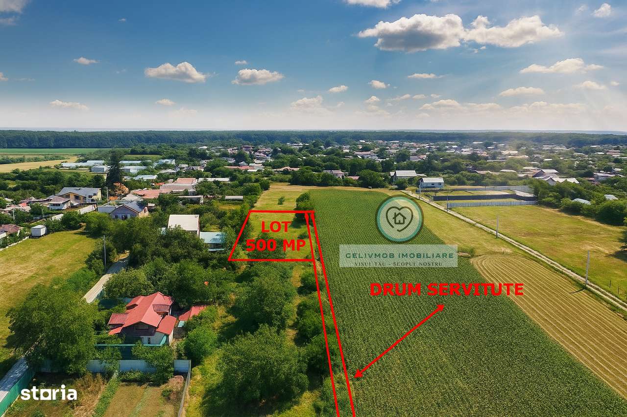 Târgșoru Nou,com A Rahtivani-lot 500 mp-toate utilitățile,lângă pădure - Imagine principală: 4/7