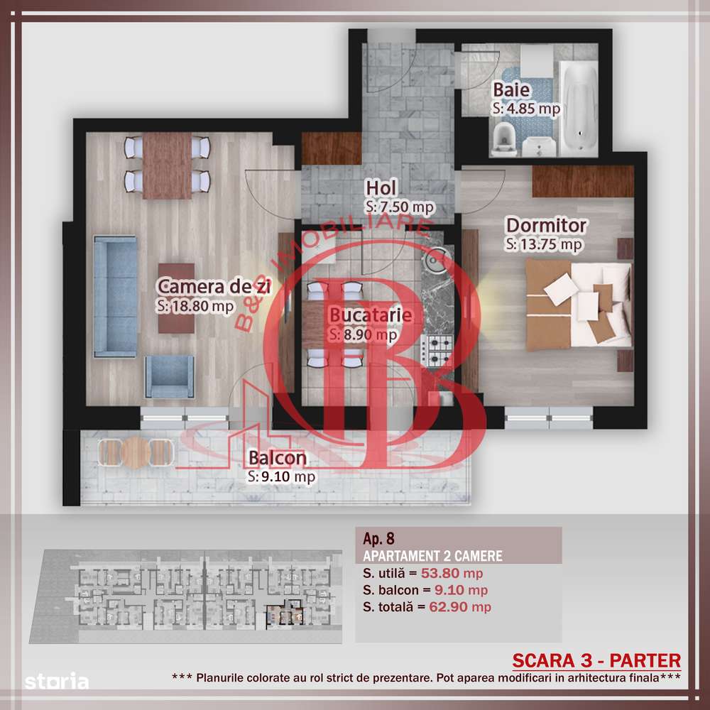 2 camere decomandat -Oferta lansare proiect Theodor Pallady