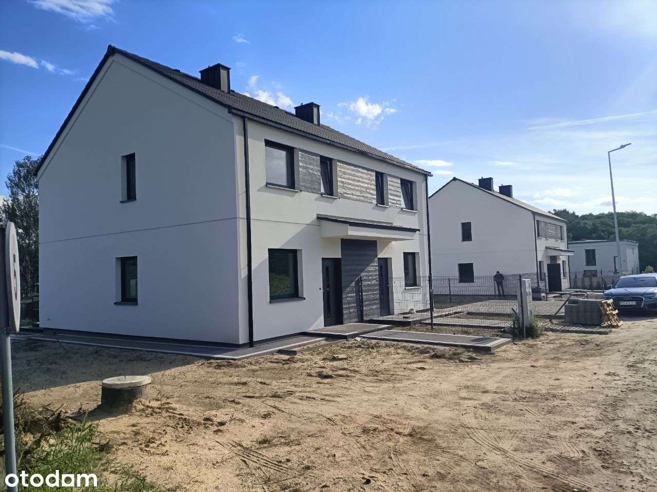 Domy w Czmońcu przy lesie i Warcie, pompa ciepła-1