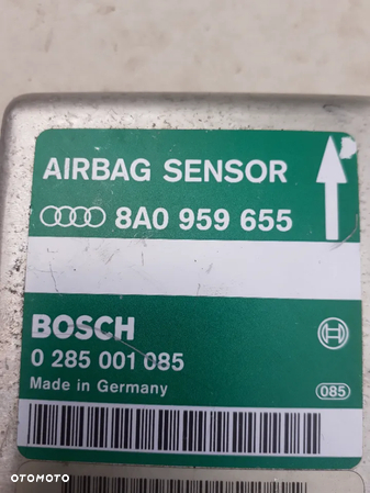 MODUŁ SENSOR PODUSZEK POWIETRZNYCH AIRBAG AUDI 80 B4 8A0959655 0285001085 - 4