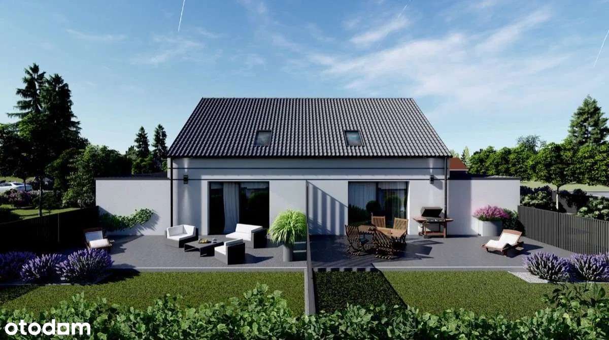 Nowoczesny dom 106m² z dużym ogrodem i salonem spokojna okolica +garaż-3