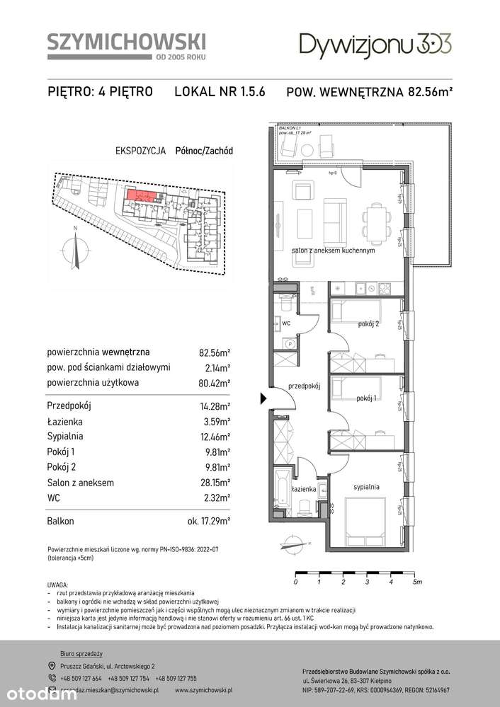 Dywizjonu 303 | mieszkanie 4-pok. | 1.5.6. - Pełny obrazek: 2/9