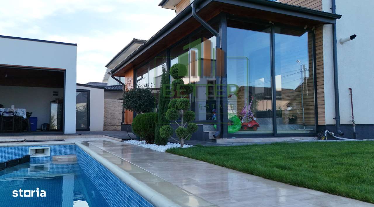 Casă modernă de vânzare Berceni, 5 camere, 4 băi, piscină și foisor - Imagine principală: 4/20