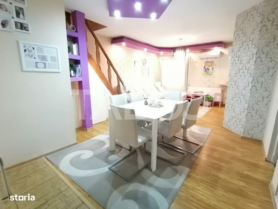 Apartament decomandat de vanzare 3 camere 87 mp mobilat Terezian Sibiu