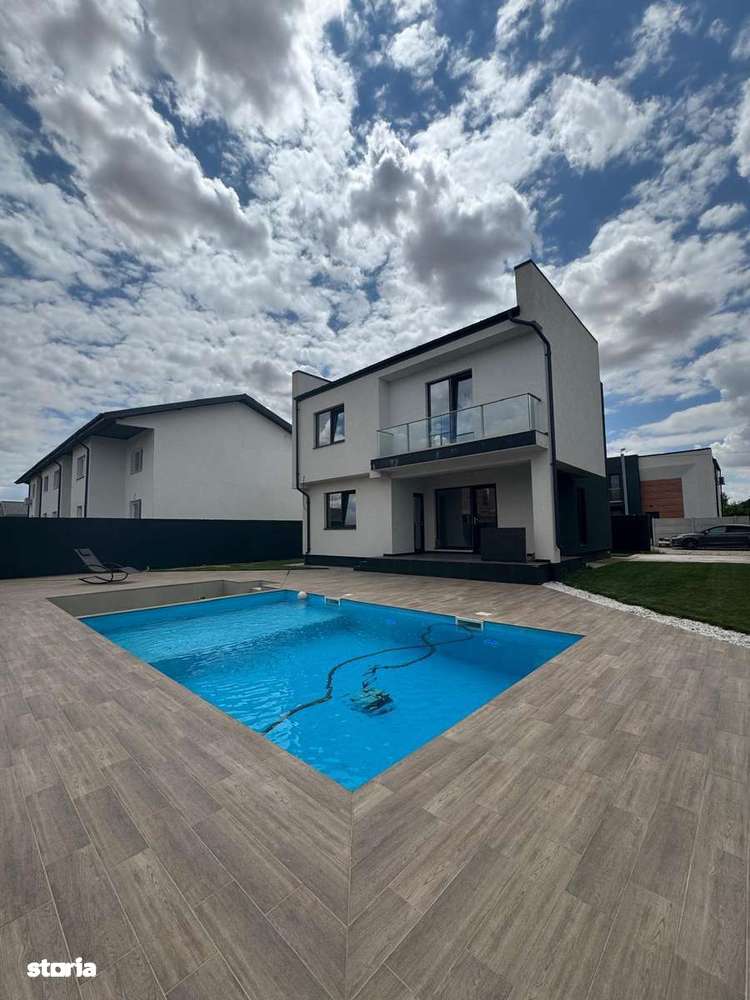 Casă Modernă de Vânzare cu Pisicină | 450 mp| | 5  Camere - 3 băi - Imagine principală: 1/16