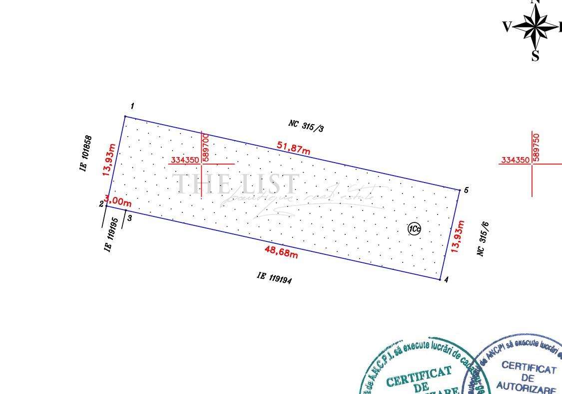 Teren 721 mp de vanzarePipera – ideal pentru vila sau duplex - Imagine principală: 1/1