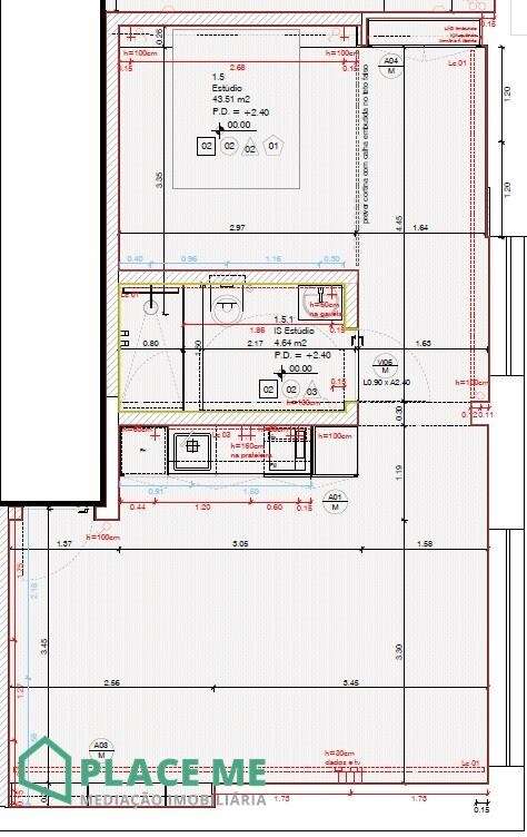 Apartamento T1 - Equipado - Novo (Projeto Carvalho Araújo)-8